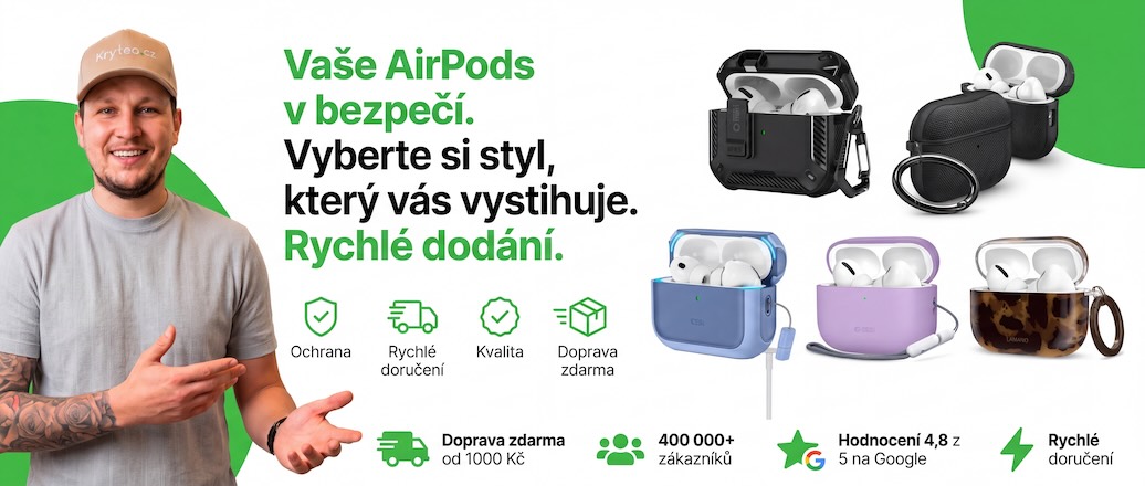 Kryty, obaly a pouzdra na AirPods Michael majitel Kryteo doporucuje clanek